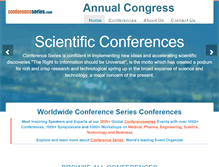 Tablet Screenshot of annualcongress.com